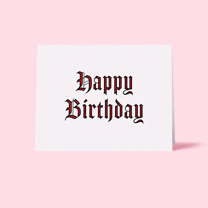 Happy Birthday Letterpress Card