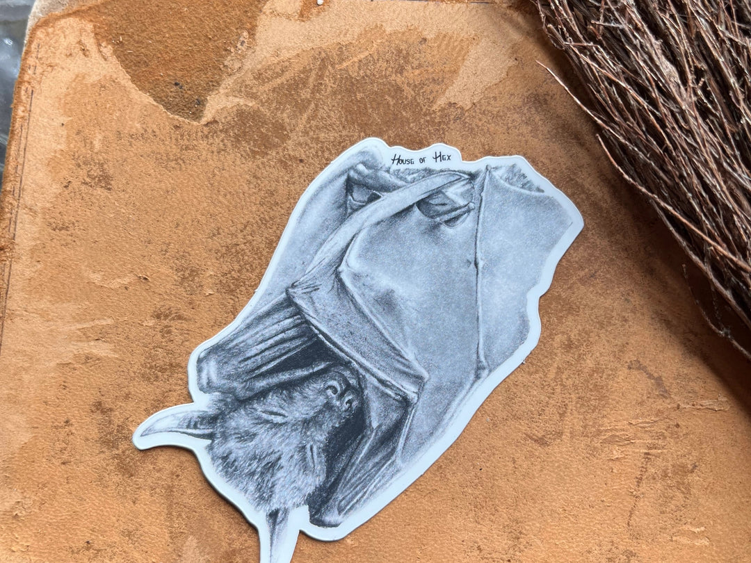 Sleeping Bat Sticker