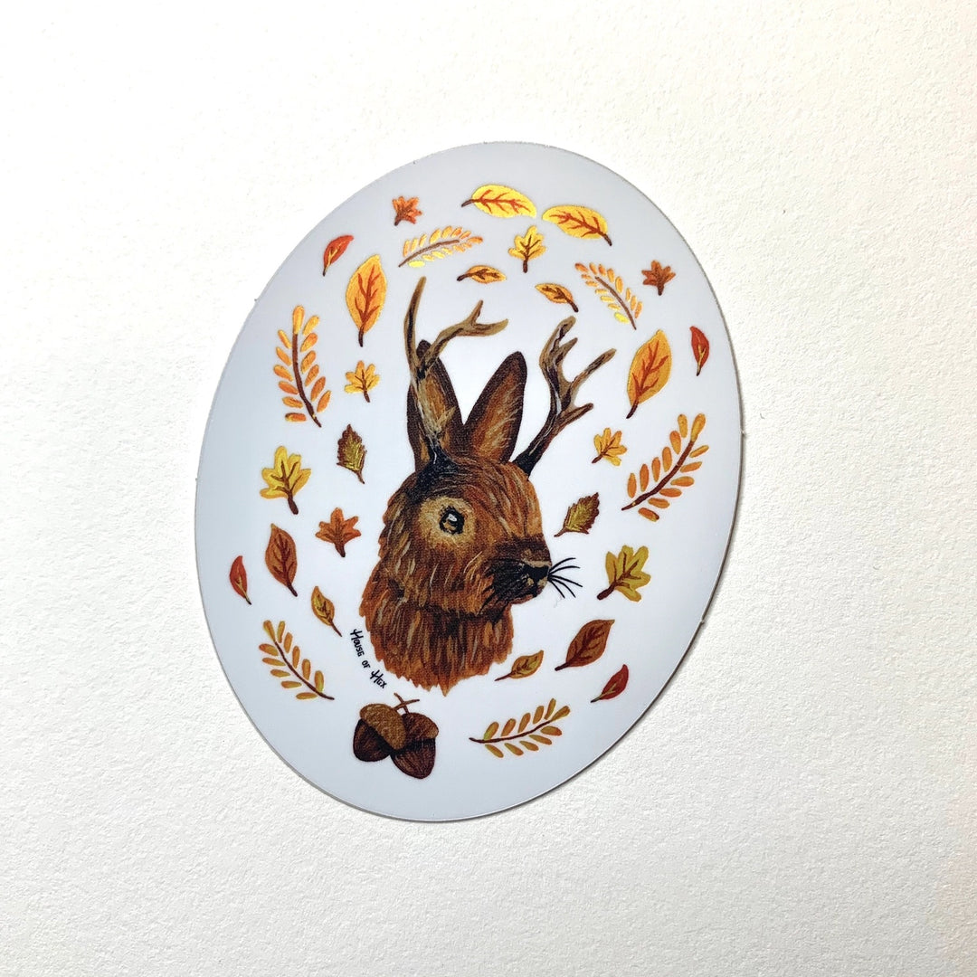 Jackalope Cryptid Sticker