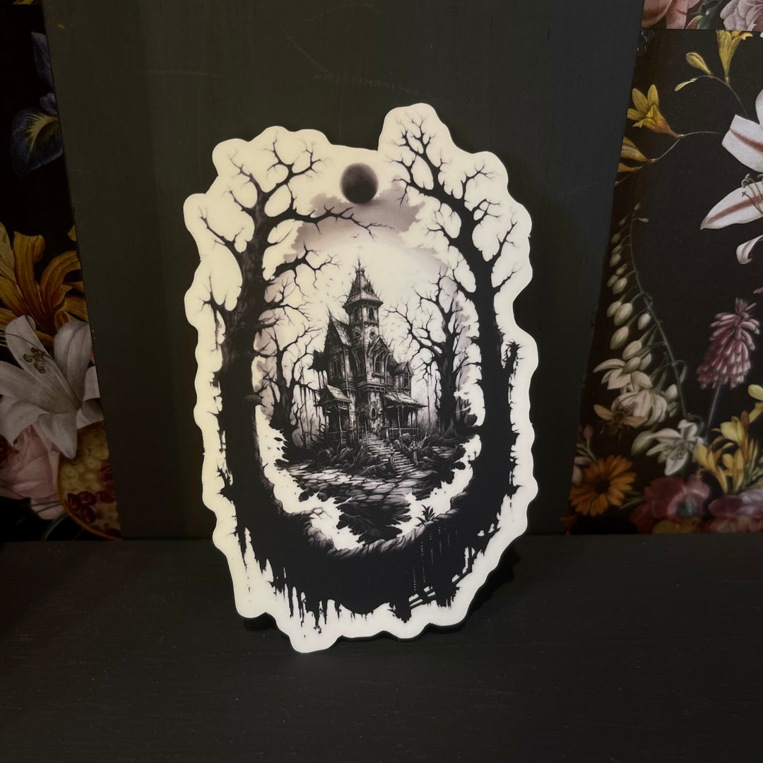 Spooky Forest Manor Sticker