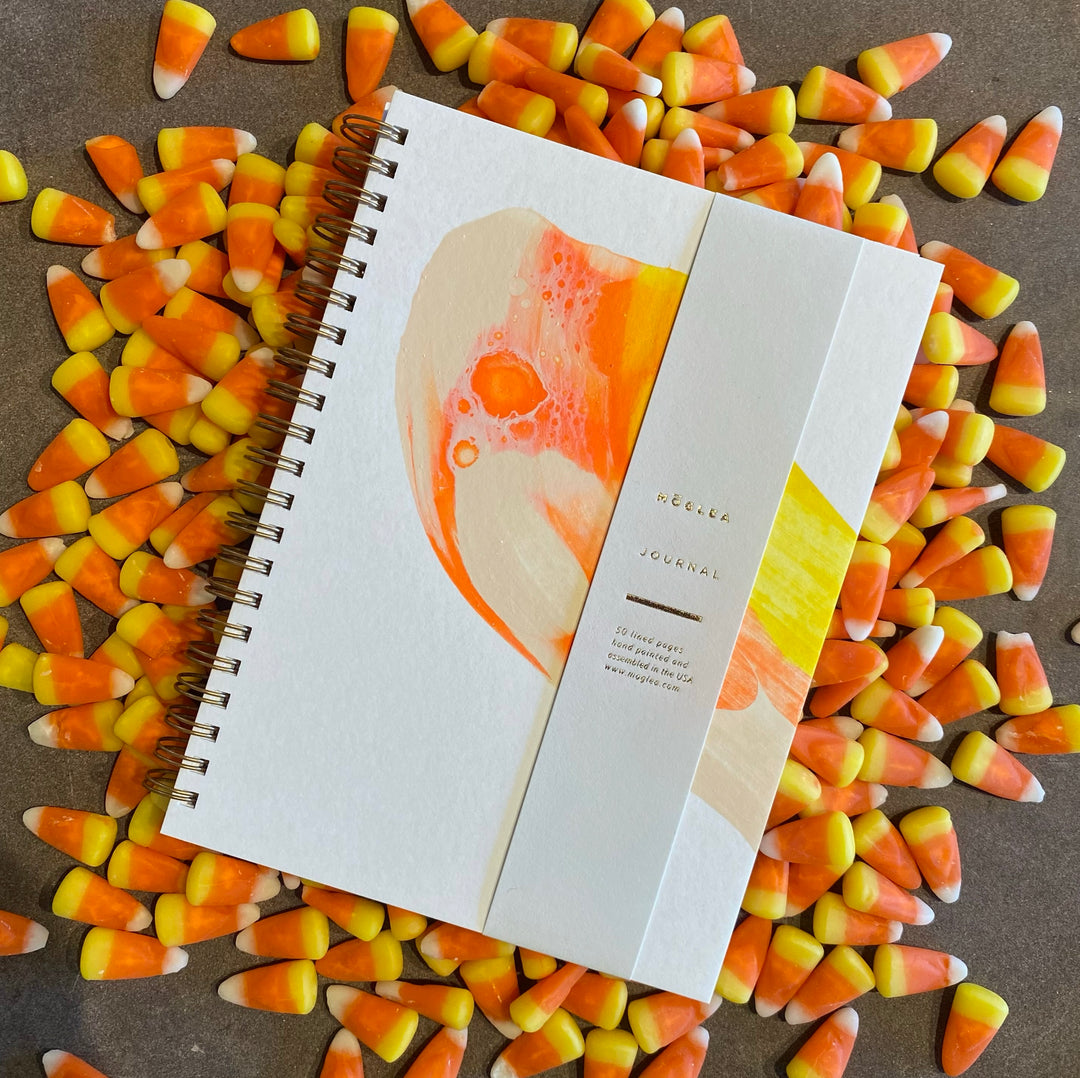 Hand-Painted Candy Corn Journal - Of Aspen Exclusive