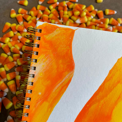 Hand-Painted Candy Corn Journal - Of Aspen Exclusive
