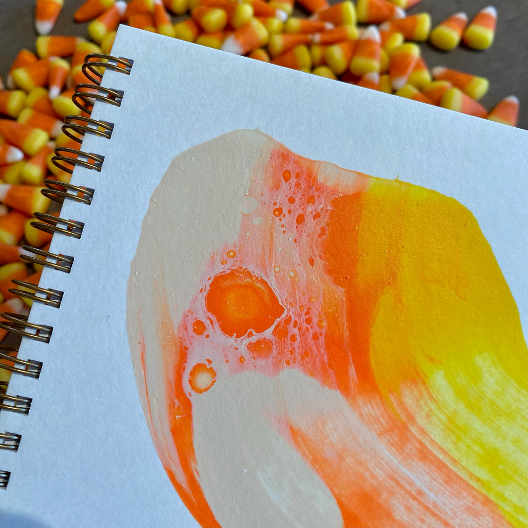 Hand-Painted Candy Corn Journal - Of Aspen Exclusive