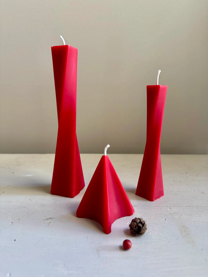Void Beeswax Candle - Red