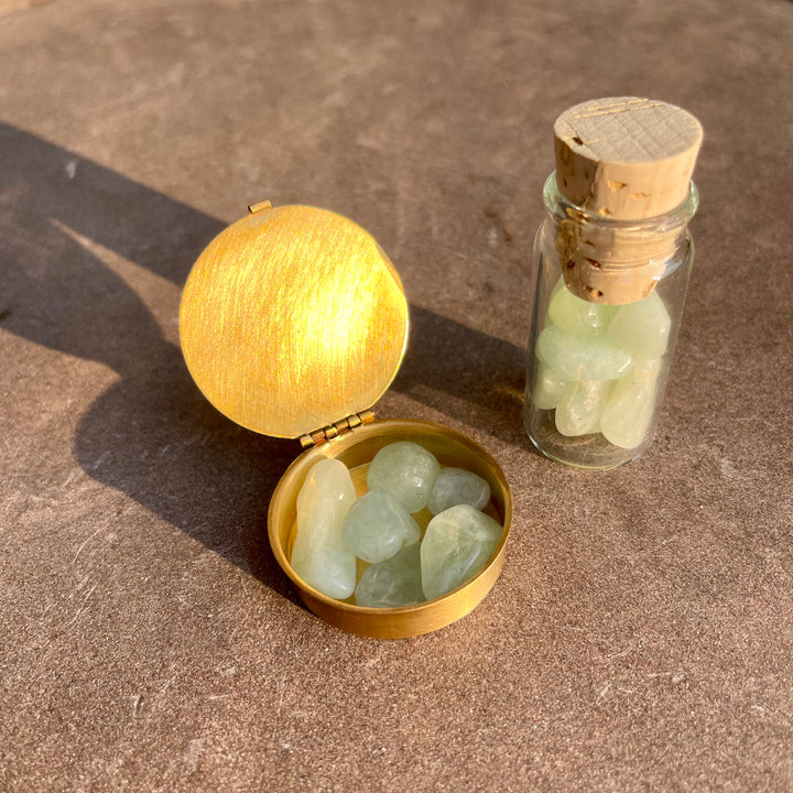 Small Round Brass Box