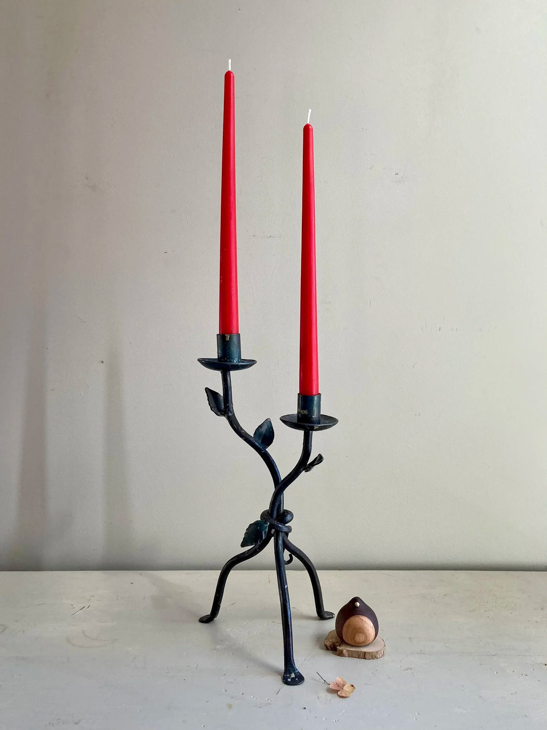 10" Taper Beeswax Candles - Red