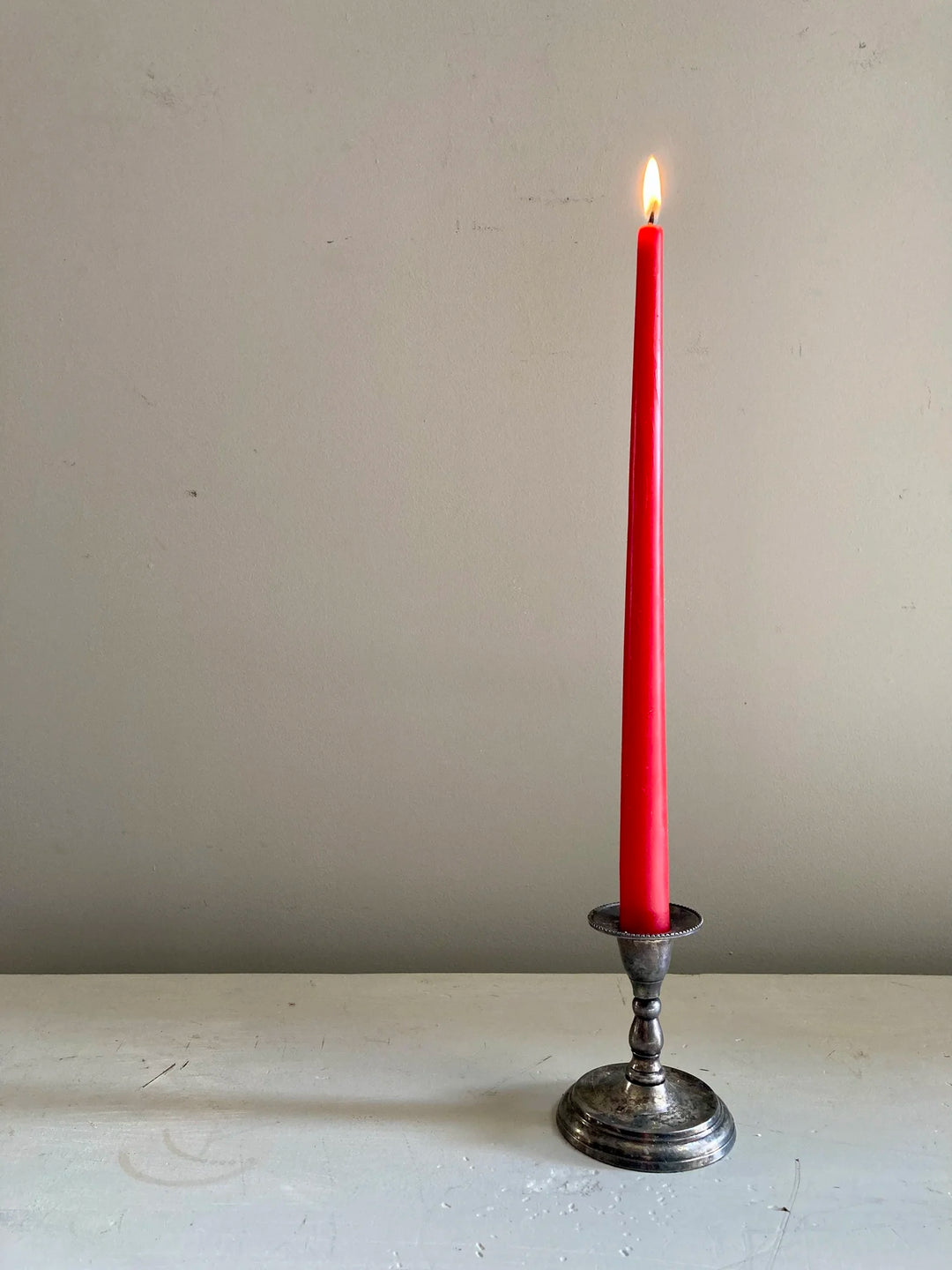 10" Taper Beeswax Candles - Red