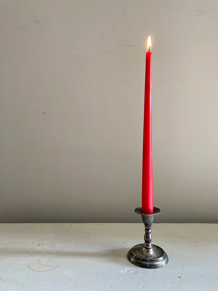 10" Taper Beeswax Candles - Red