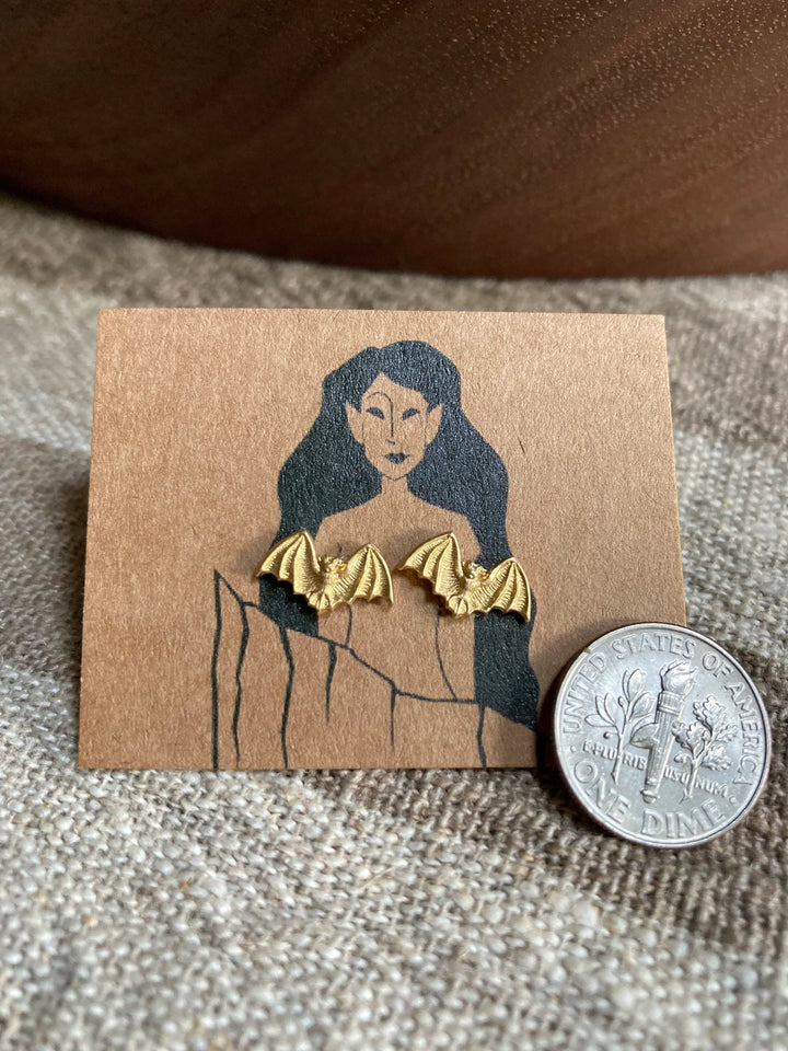 Bat Stud Earrings