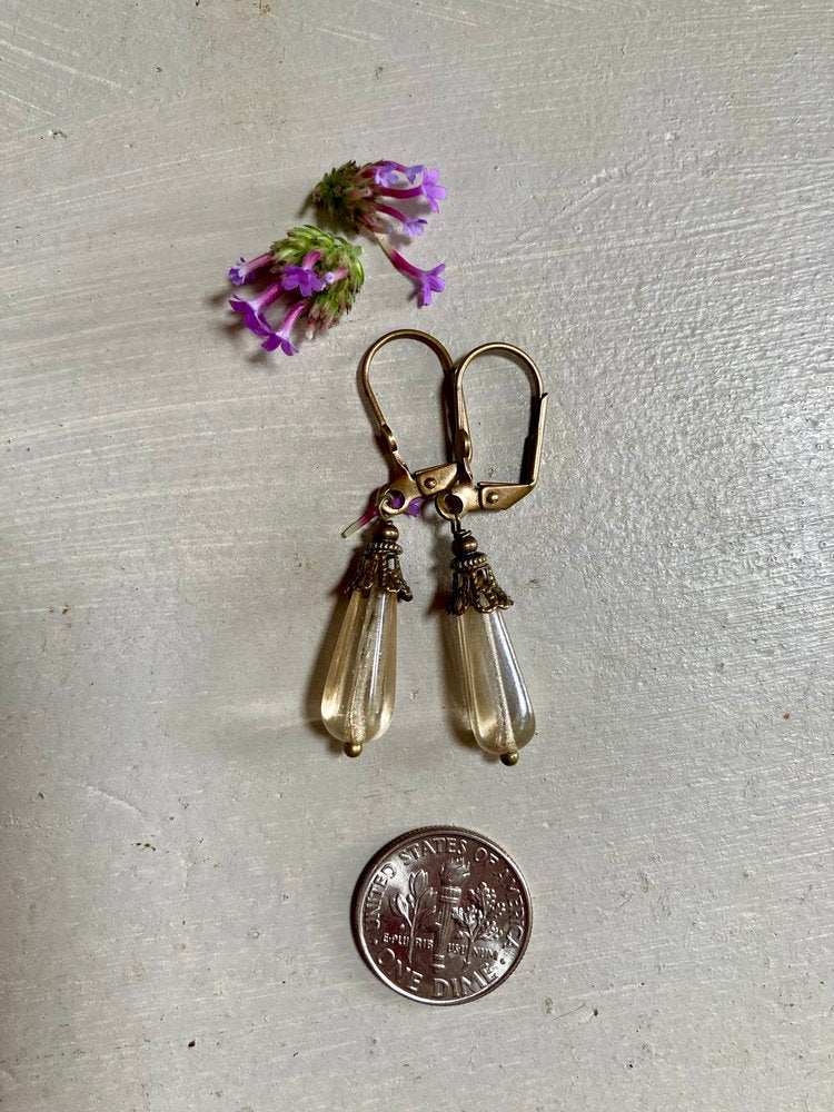 Teardrop Earrings - Champagne