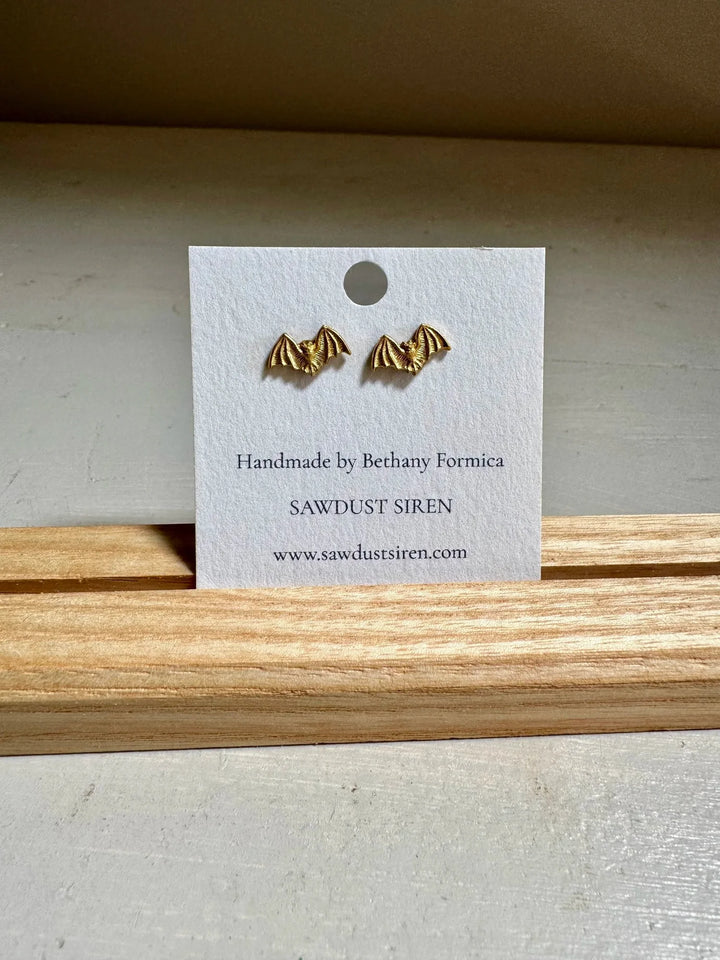 Bat Stud Earrings