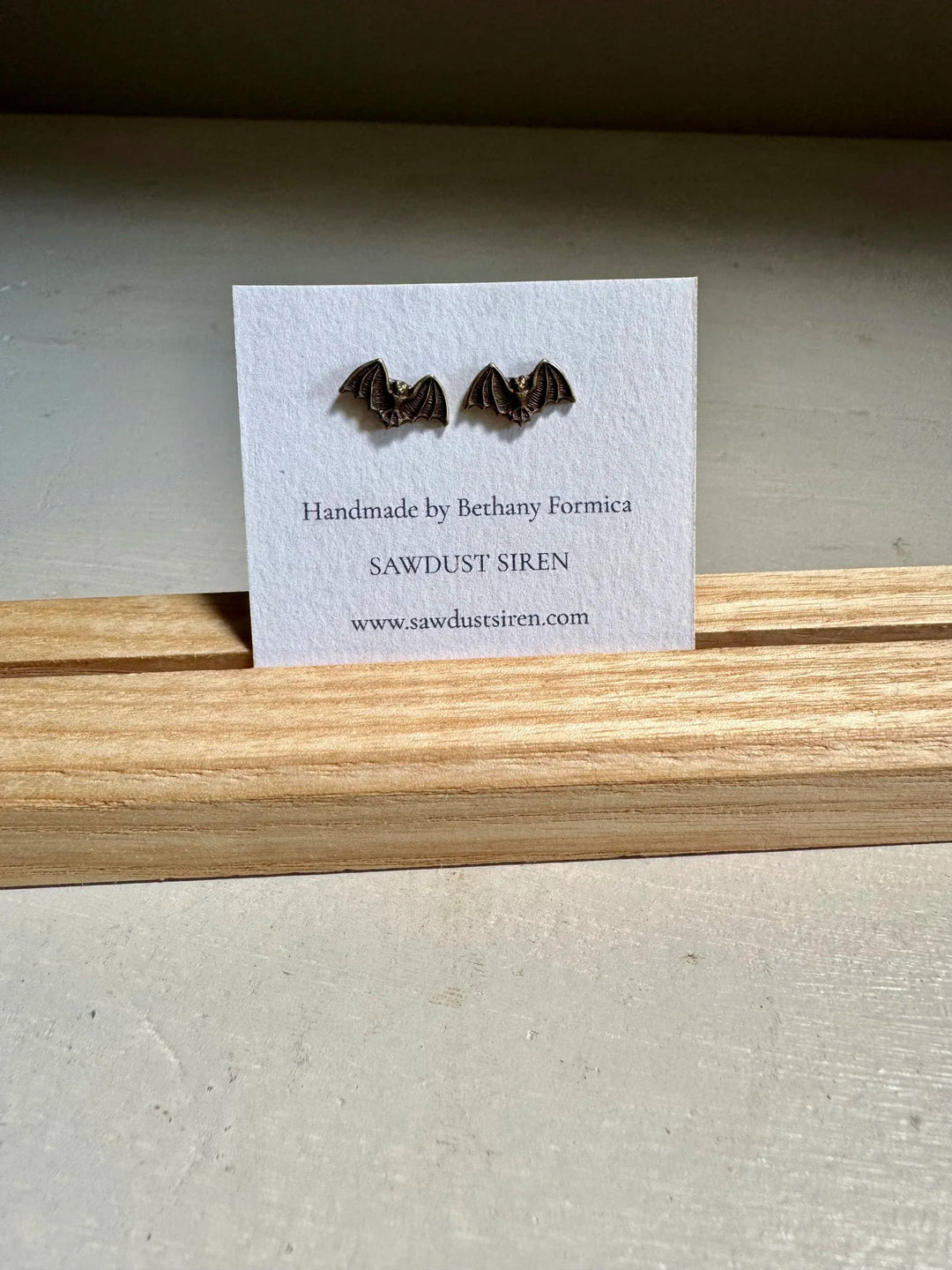 Bat Stud Earrings
