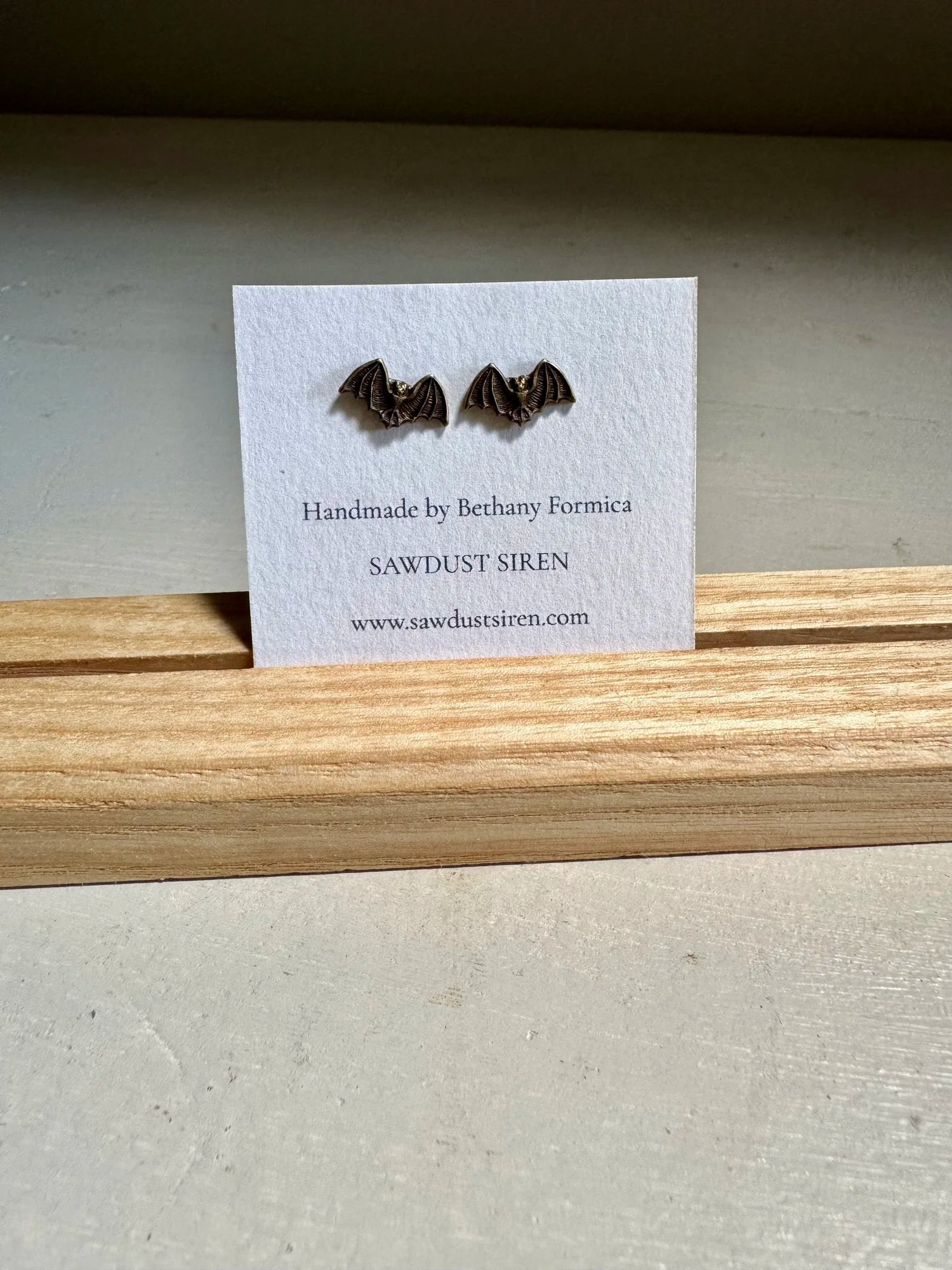 Bat Stud Earrings