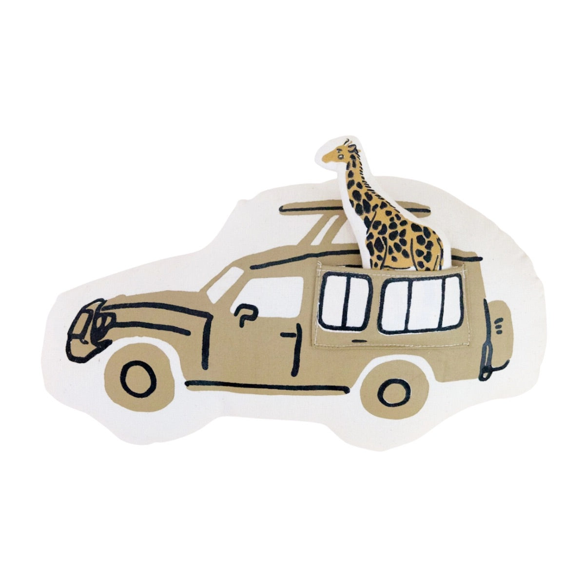 Safari Van Pillow + Giraffe