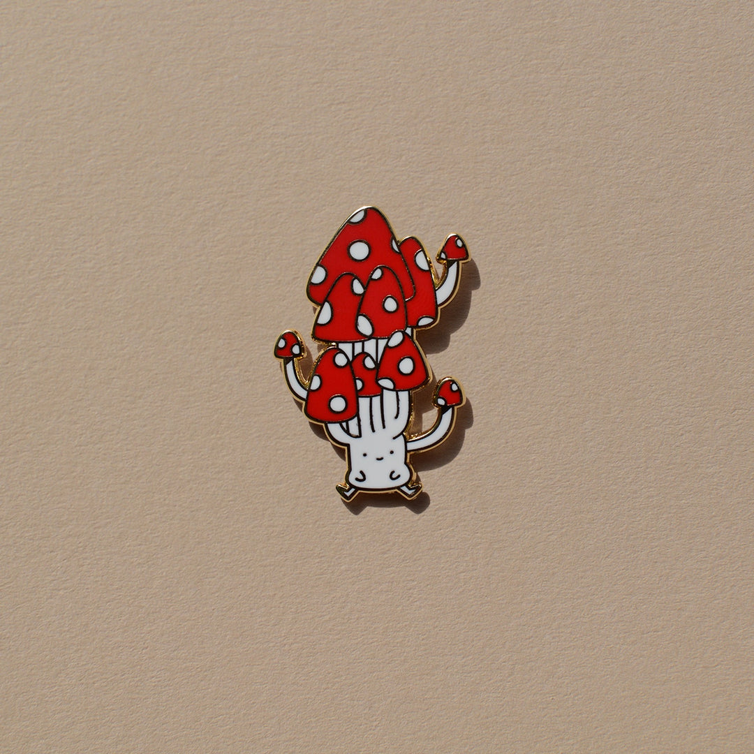 Mushroom with Many Caps Pin