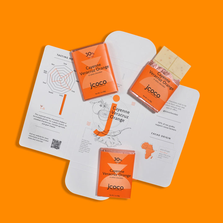 Cayenne Veracruz Orange Chocolate Bar - JCOCO
