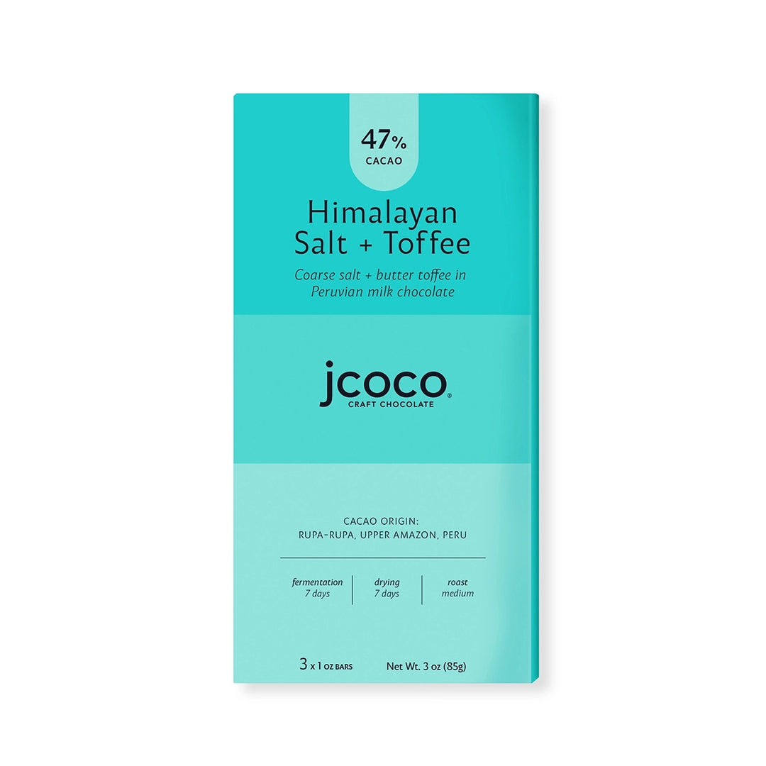 Himalayan Salt + Toffee Chocolate Bar - JCOCO