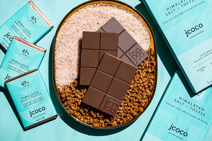 Himalayan Salt + Toffee Chocolate Bar - JCOCO