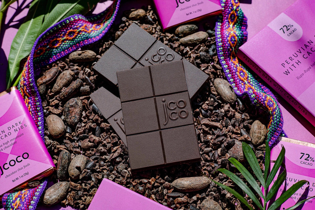 Peruvian Dark with Cacao Nibs Chocolate  - JCOCO