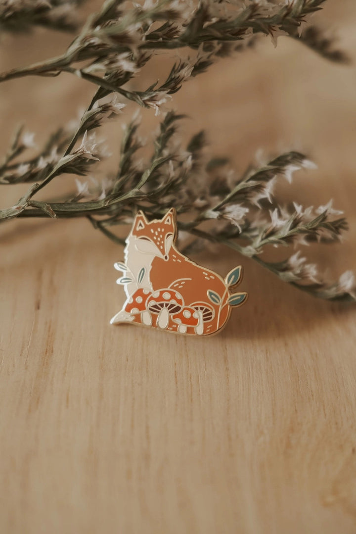 Forest Fox Enamel Pin