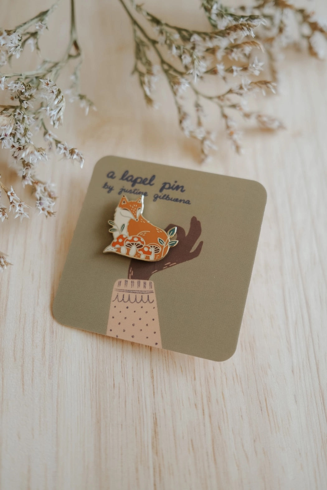 Forest Fox Enamel Pin