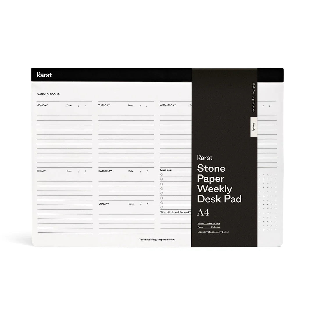 Karst Stone Paper Weekly Deskpad