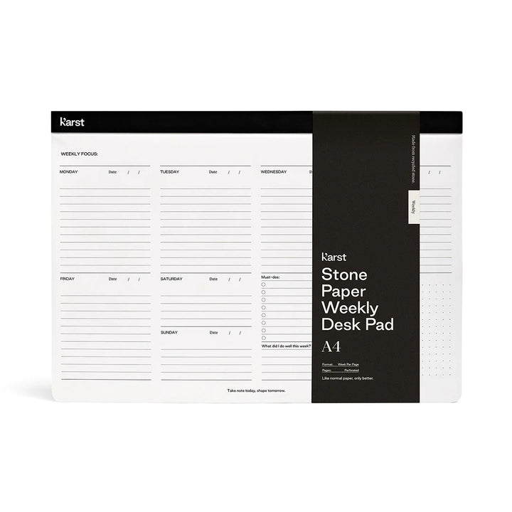 Karst Stone Paper Weekly Deskpad