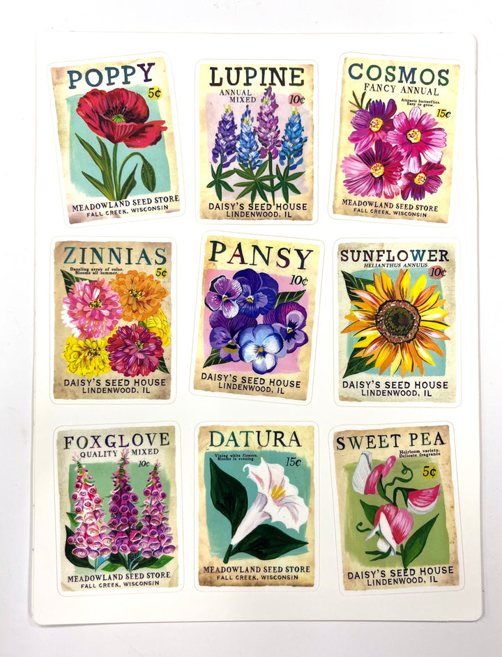 Seed Packet Sticker Sheet