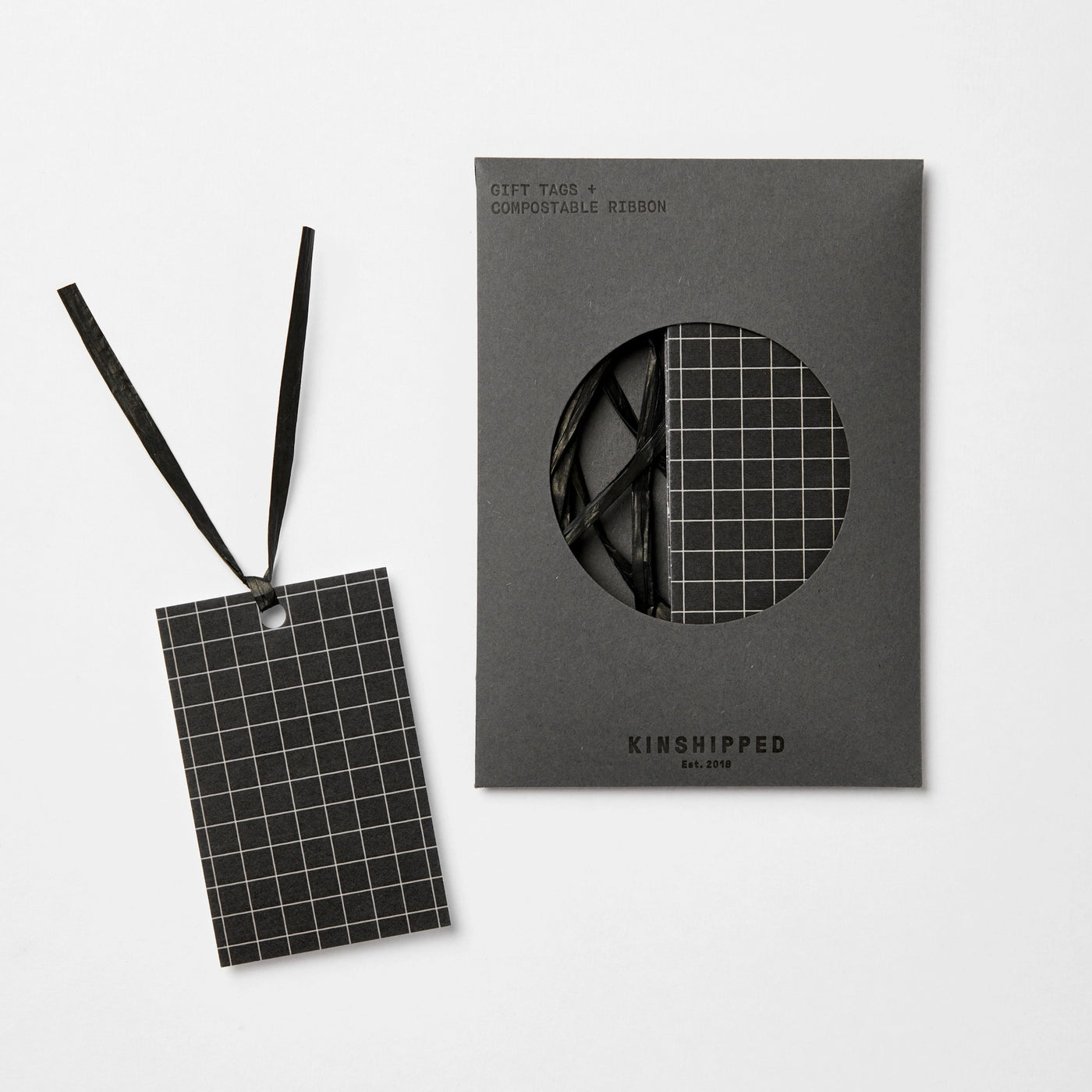 Black Graph Gift Tags