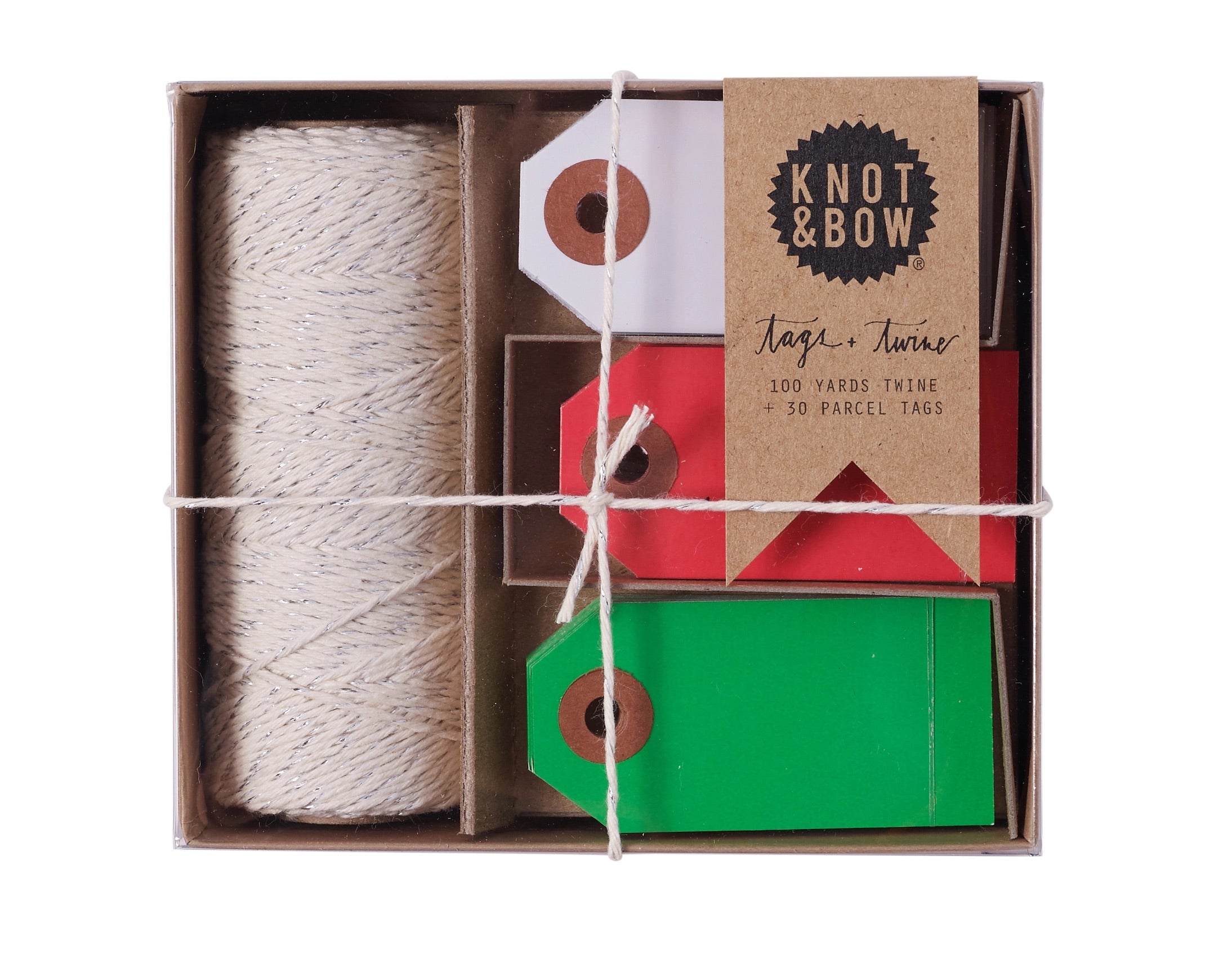 Tag + Twine Box Sets - Silver Holiday