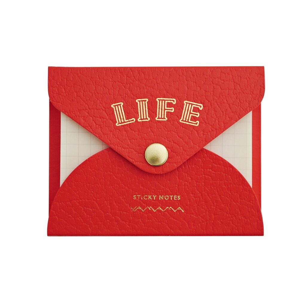 LIFE Red Sticky Note Folio