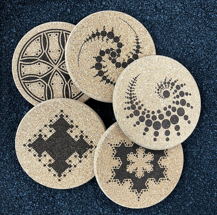 Landing Zone - Alien Crop Circle Coasters