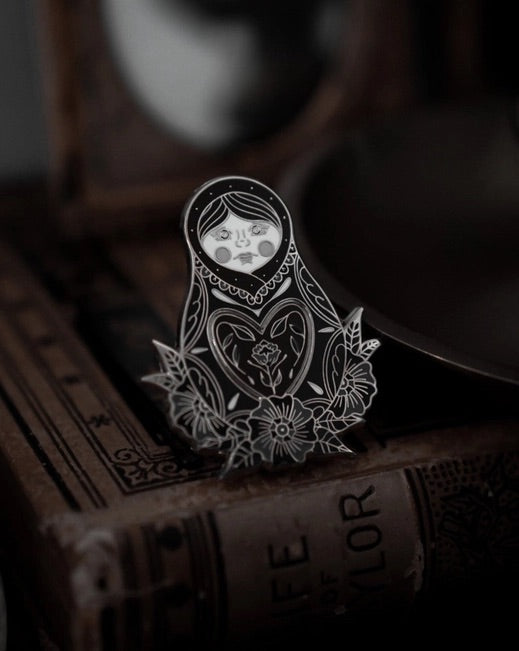 Nesting Pin - Dark Doll