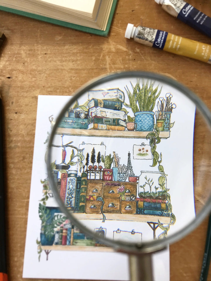 The Artist's Shelves Postcard