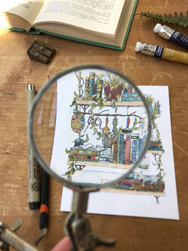 The Artist's Shelves Postcard