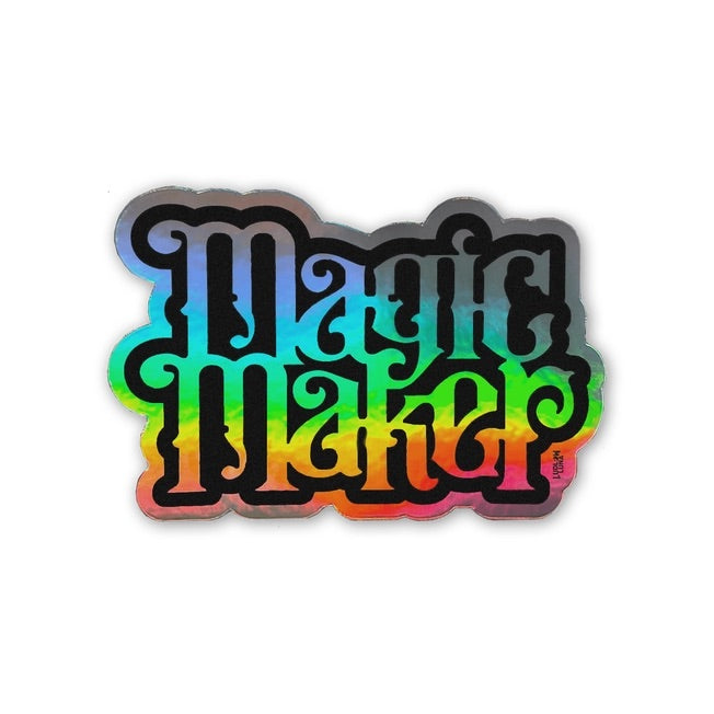 Magic Maker Holographic Sticker - Black