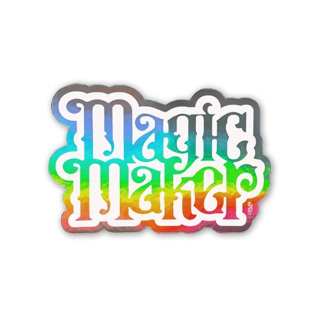 Magic Maker Holographic Sticker - White