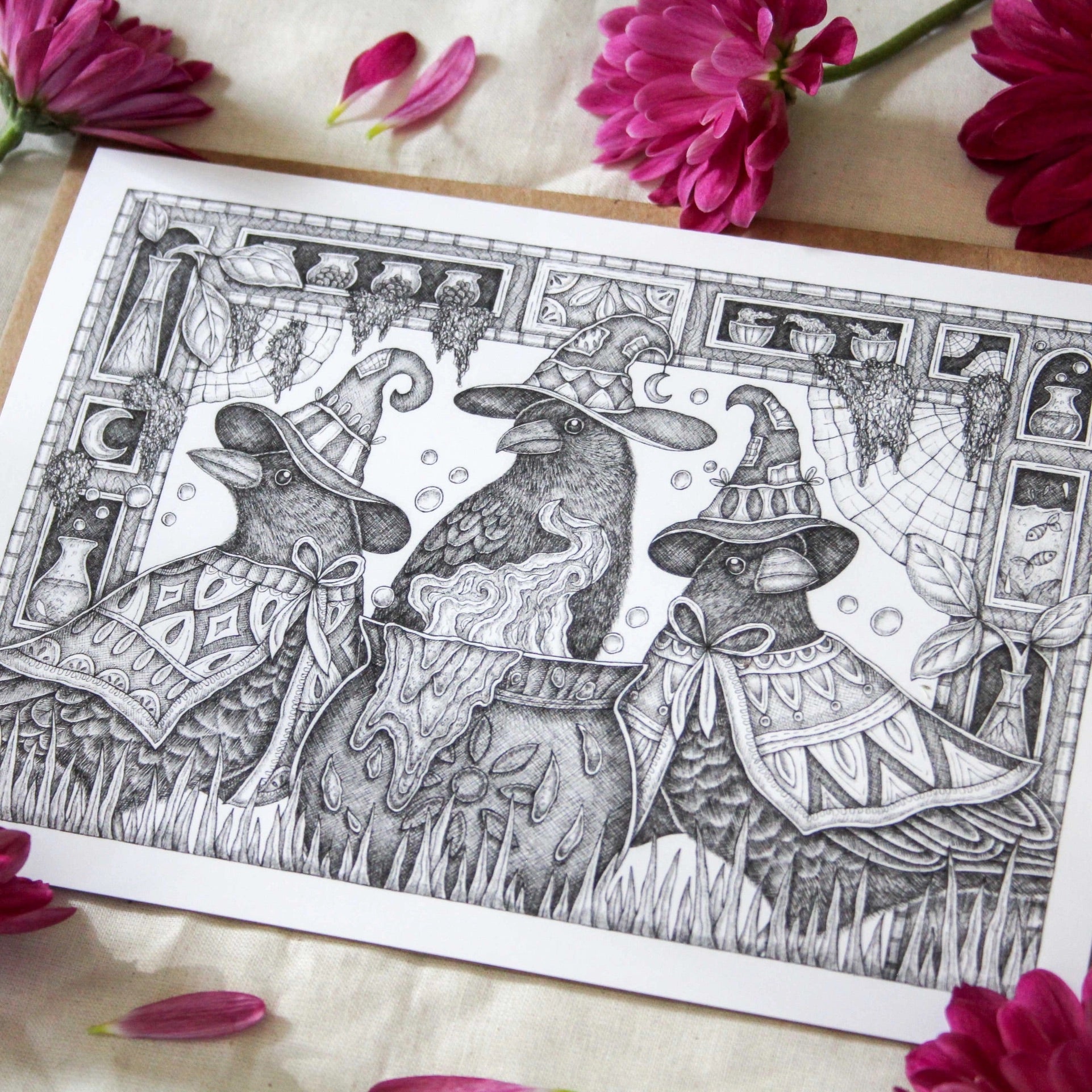 The Apothecary Crows Card