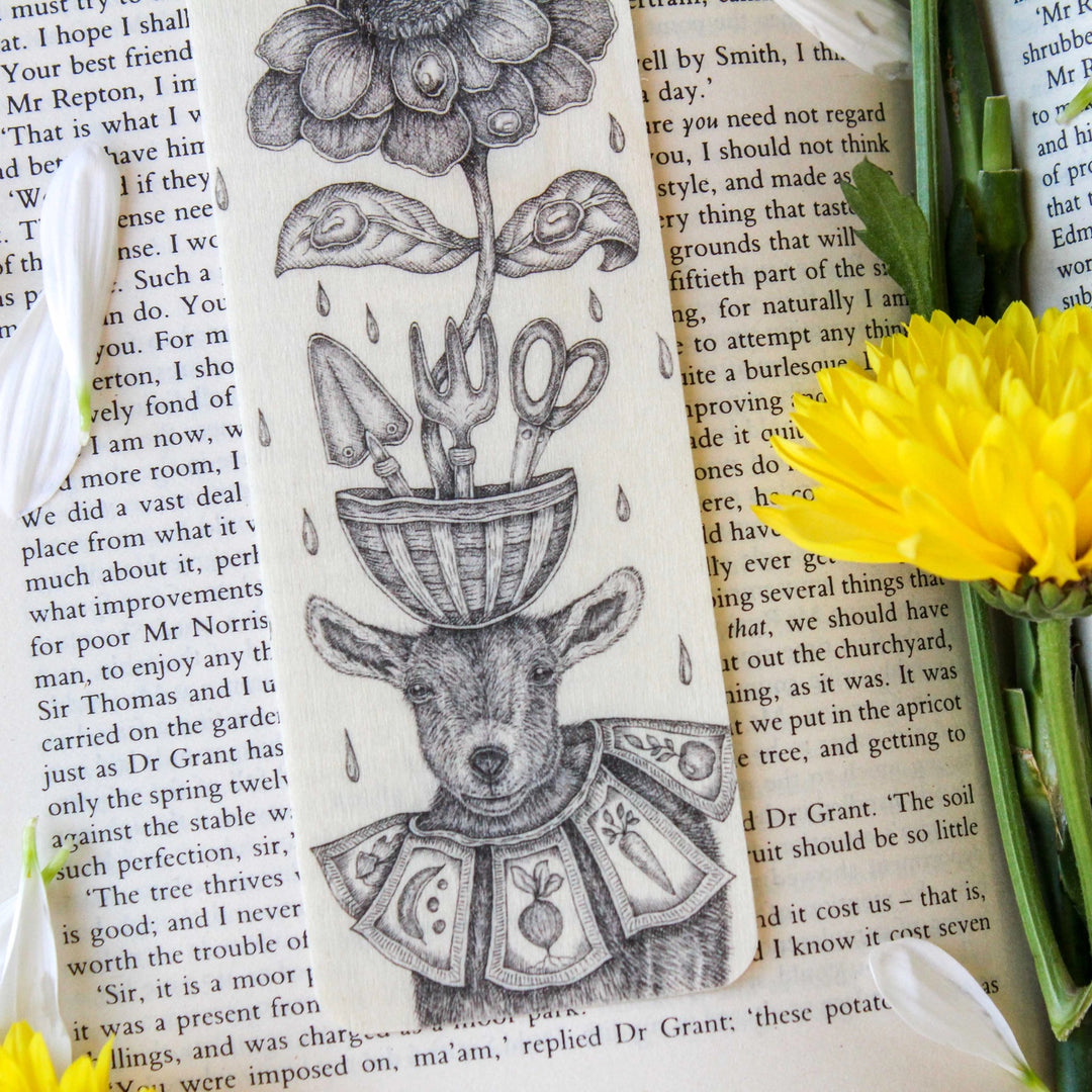 Henrietta The Horticulturist Wood Bookmark