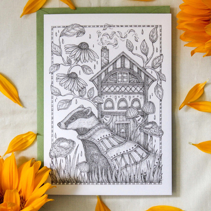 The Keeper and the Traveling House Greeting Card