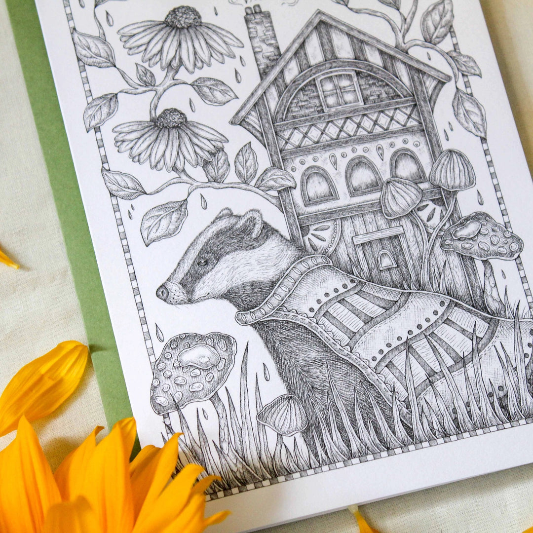 The Keeper and the Traveling House Greeting Card