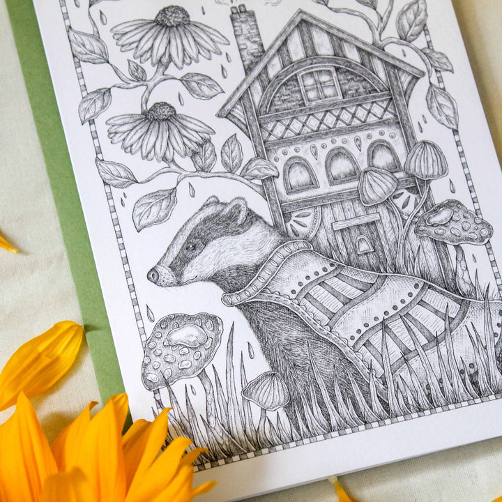 The Keeper and the Traveling House Greeting Card