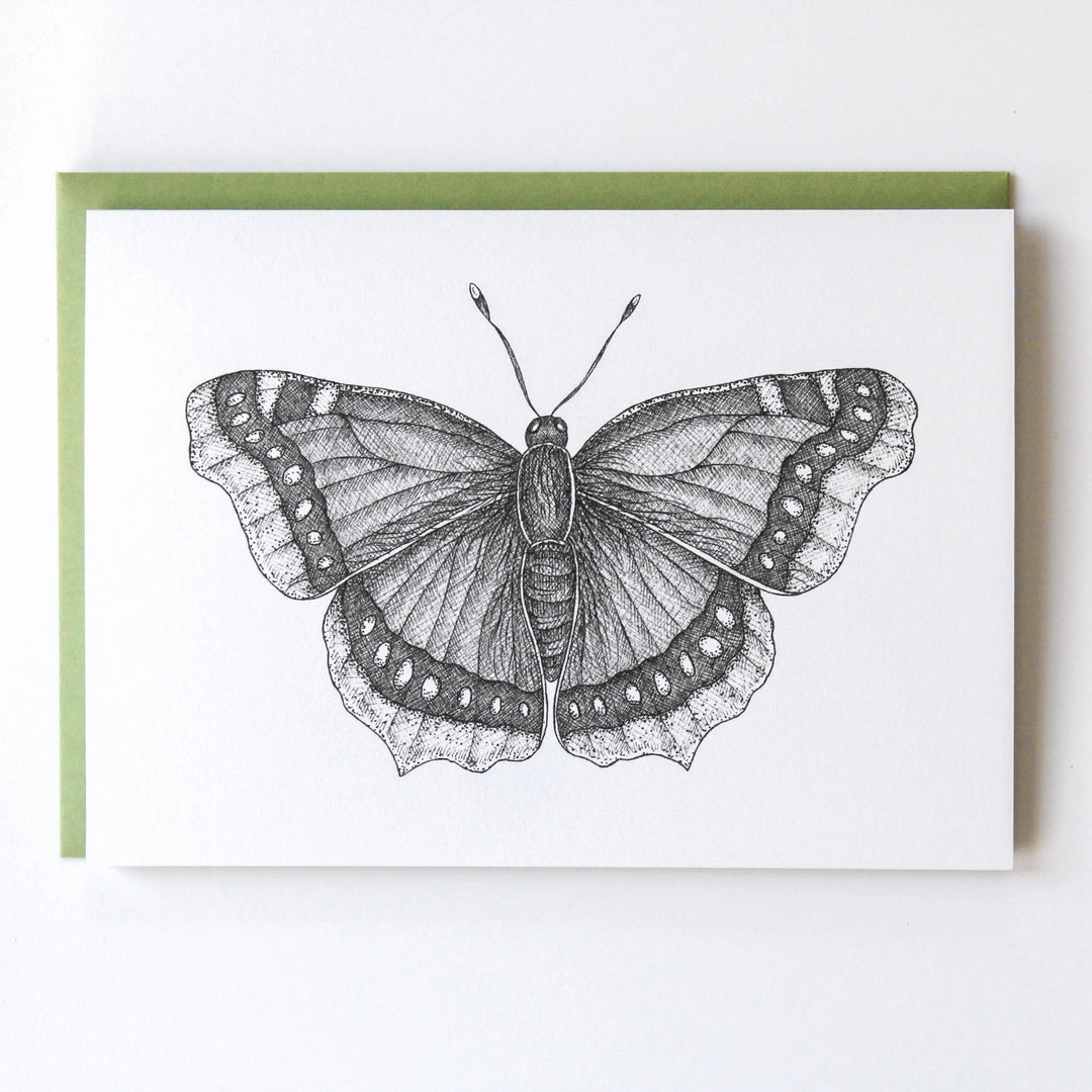 Mourning Cloak Butterfly Greeting Card