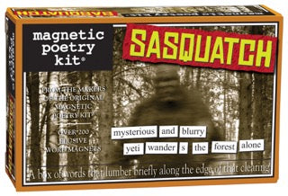 Sasquatch Magnetic Poetry Kit