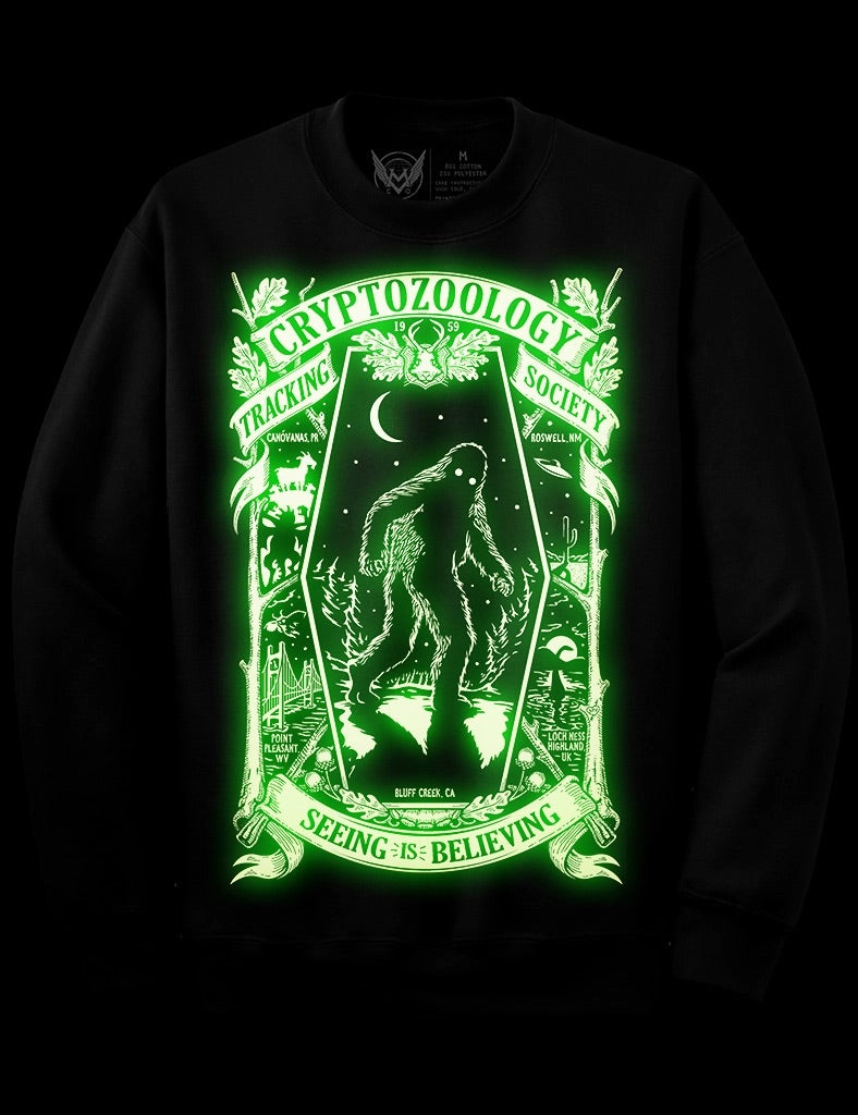 Cryptozoology Tracking Society Pullover - Unisex - GLOW-in-the-dark