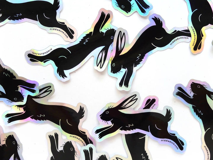 Holographic Bunny Sticker