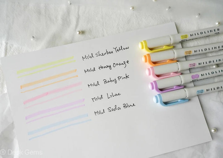 Zebra Mildliner Highlighter Packs - Gentle Pastels