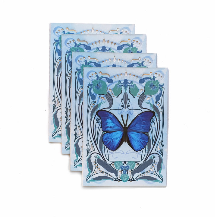 Blue Morpho Butterfly Pop-Out Greeting Card