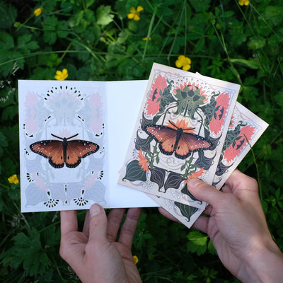 Queen Butterfly Pop-Out Greeting Card