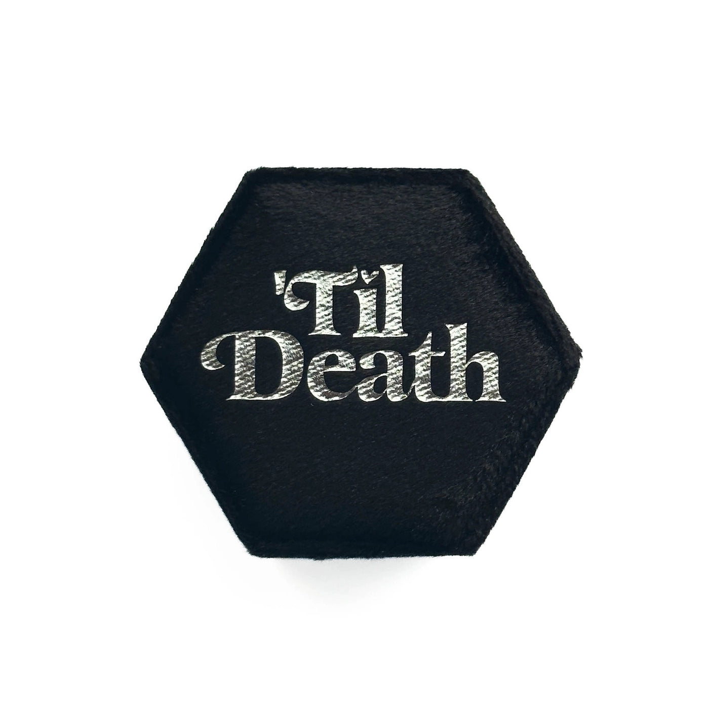 Black 'Til Death Ring Box